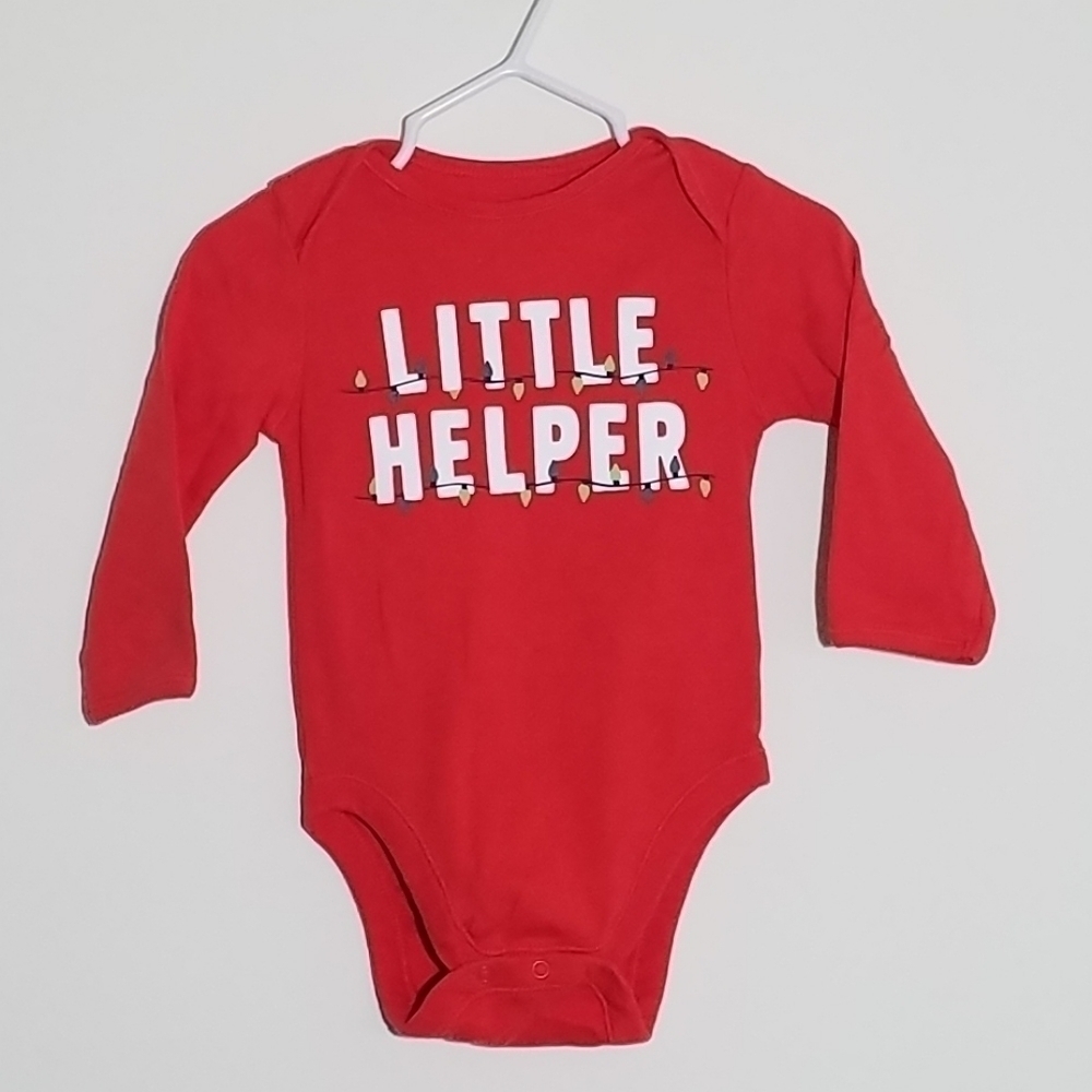 Old Navy Little Helper Christmas Onesie 6-12m